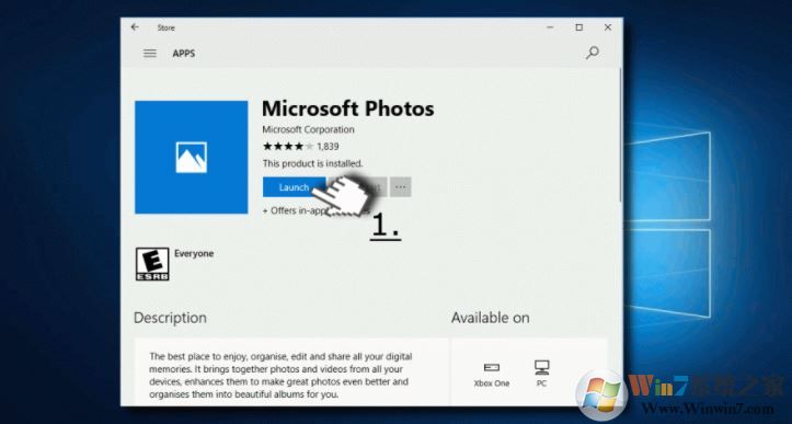 從Windows Store下載照片應(yīng)用程序