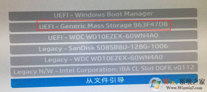 開機(jī)按ESC，按F9然后選擇U盤啟動