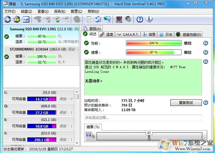 硬盤(pán)哨兵Hard Disk Sentinel 5.61 v3綠色破解版