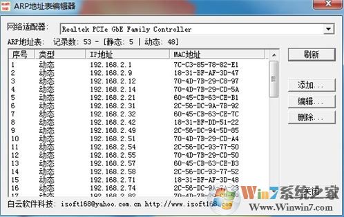ARP地址表編輯器下載