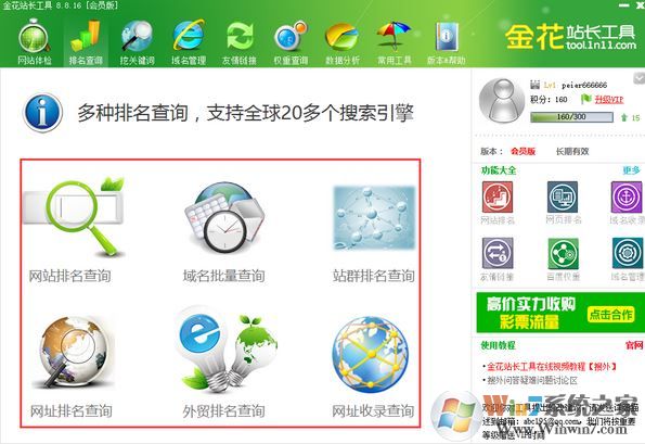 金花站長工具破解版_金花站長工具v7.3.1.0 vip破解版