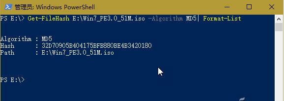 Win10系統(tǒng)用PowerShell命令生成文件SHA1、MD5文件校驗(yàn)碼方法