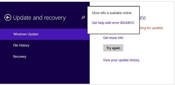 8024401c Windows更新錯(cuò)誤的解決方法