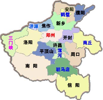 2023河南省地圖全圖高清版(可放大縮小)