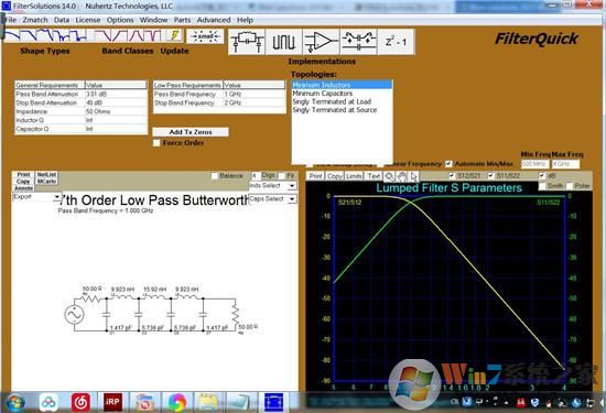 濾波器設計軟件下載_Filter Solutions 2015漢化破解版