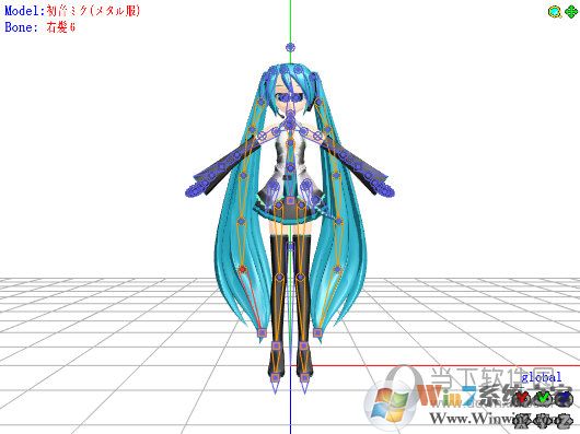 MikuMikuDance(MMD 3D動漫人物跳舞編輯器)v7.39漢化版