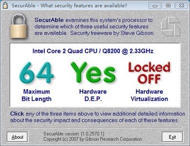 securable中文版(CPUVT檢測工具)v1.1.0綠色最新版