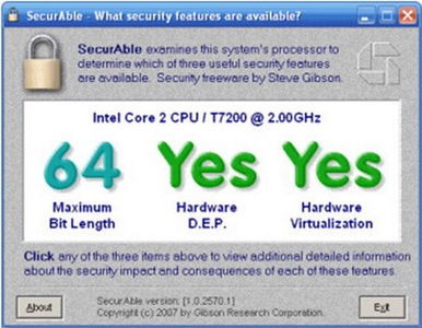 securable中文版(CPUVT檢測工具)v1.1.0綠色最新版