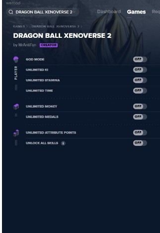 龍珠超宇宙2修改器MrAntiFun下載|龍珠超宇宙2九項(xiàng)修改器 V2019.08.21
