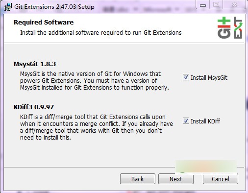 git extensions下載