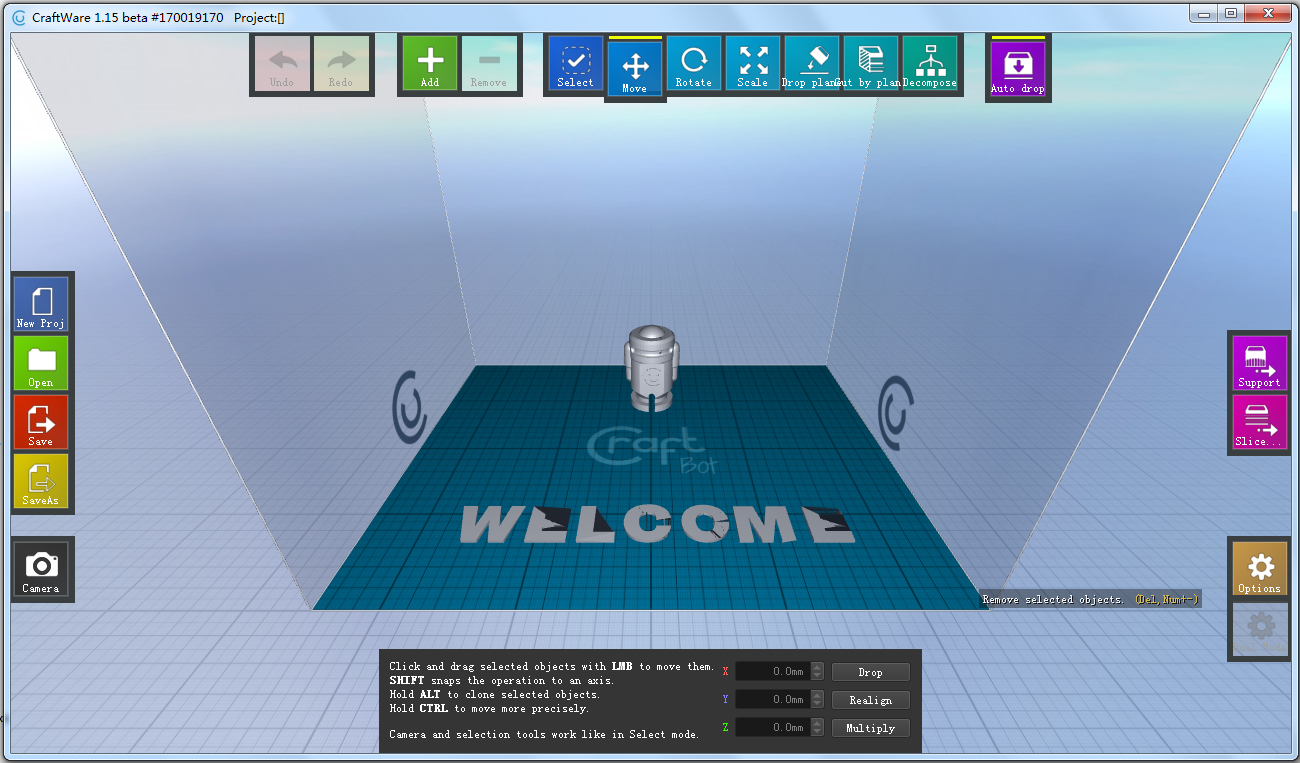 CraftWare(3D打印切片軟件) V1.15 英文版