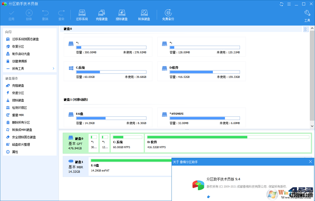 傲梅分區(qū)助手技術(shù)員破解版