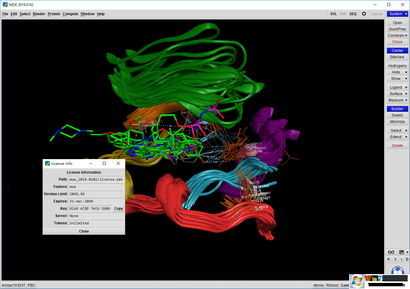 Molecular Operating Environment (MOE) 2019破解版