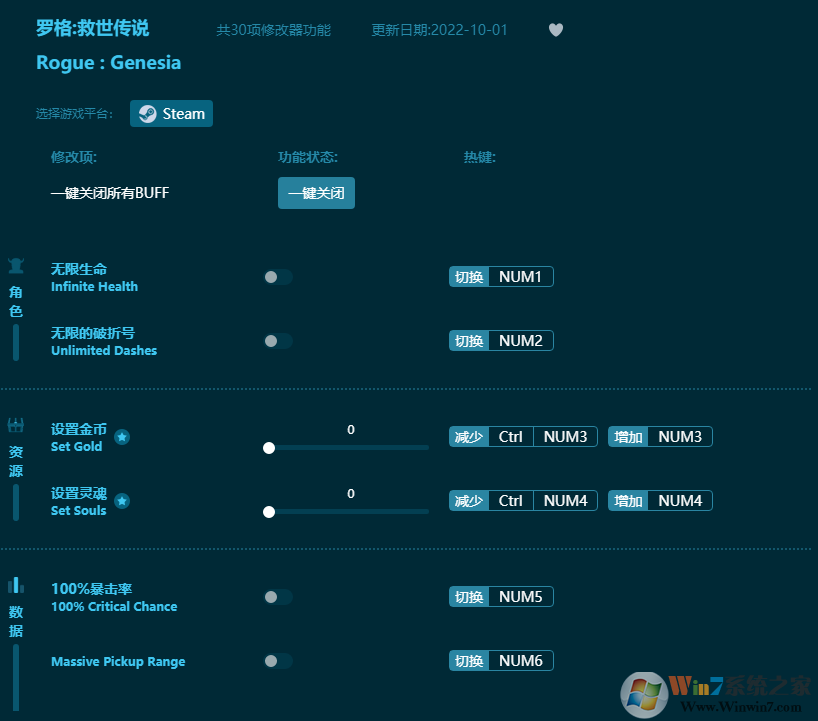 羅格救世傳說三十項(xiàng)修改器