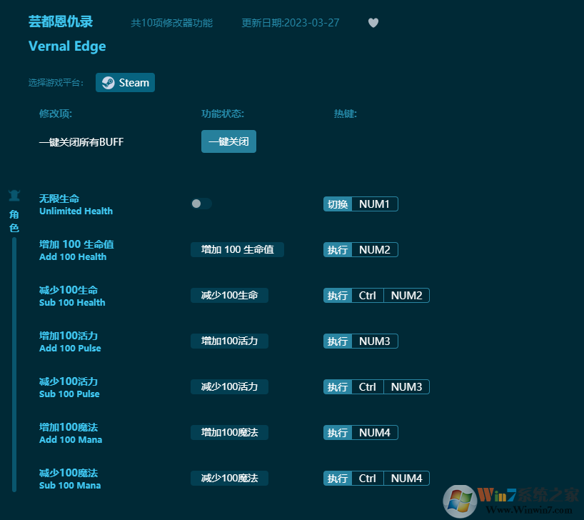 蕓都恩仇錄十項修改器 v2023最新版