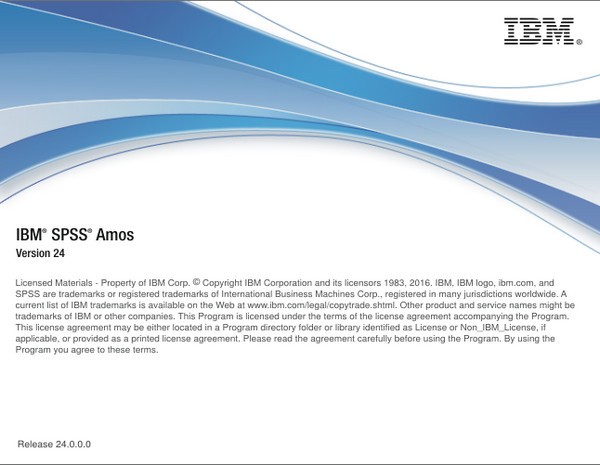 IBM SPSS Amos(結(jié)構(gòu)方程模型)