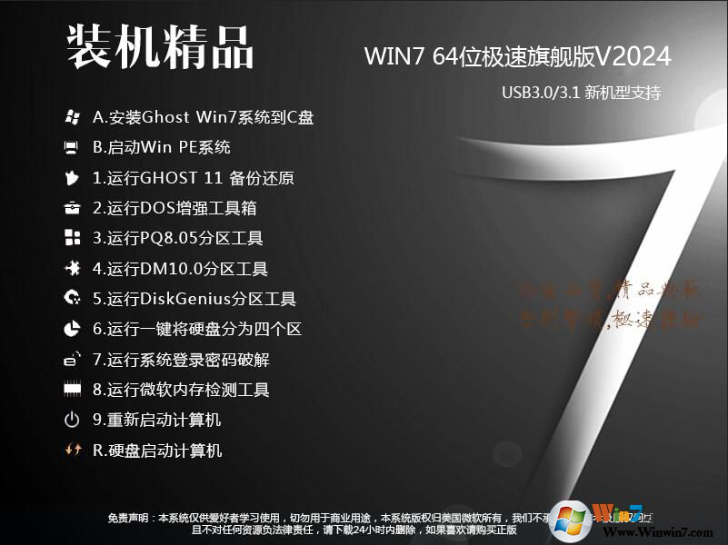 Win7旗艦版永久激活版(Win7 64位系統(tǒng)下載)v2024(帶USB3.0驅(qū)動(dòng))